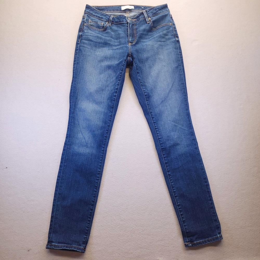 LOFT Ann Taylor Dark Wash Denim Jeans Size 4 Classic Indigo Casual Everyday Slim